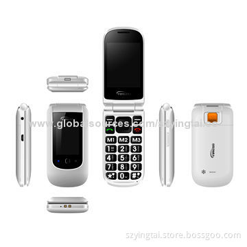 Senior phones with 2.4-inch flip display, supported CE and RoHS